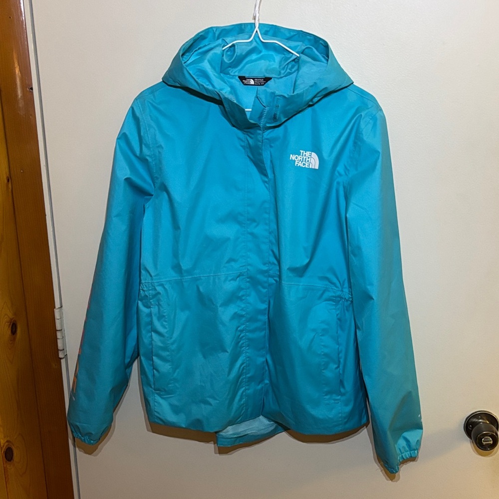 The North Face Turquoise Hooded Jacket